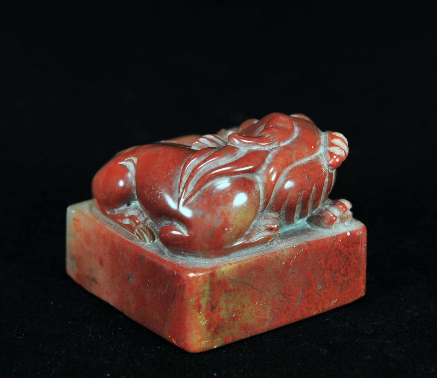  碧月说宝.近现代名家篆刻印章专场-纪晓岚纪念馆原馆长旧藏 寿山古兽钮印章