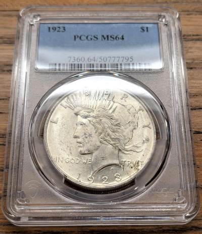 凡希社世界钱币微拍第三百二十二期 - 1923美国和平壹元大银PCGS-MS64