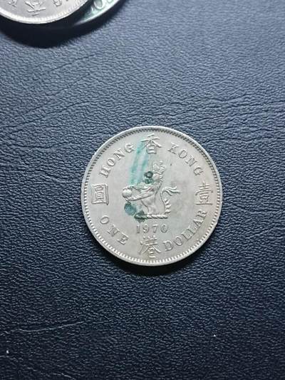 松南世界钱币——260409 - 香港壹圆1元大饼大镍币1