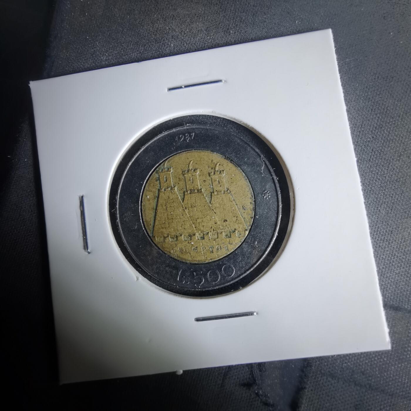 沼泽如烟--第1049场 圣马力诺1987年500里拉