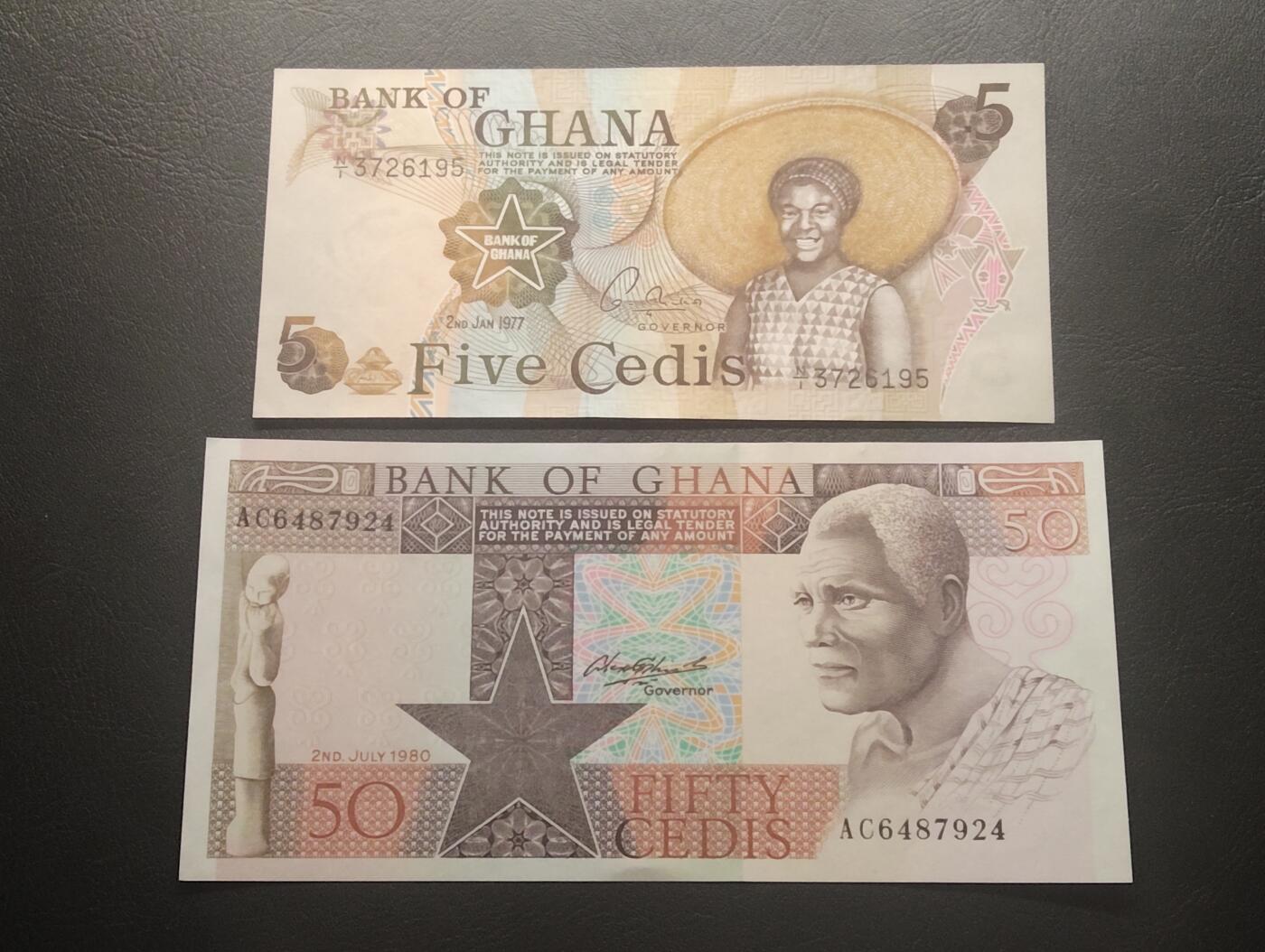 2026四月第二期，总第223期 加纳纸币批量两张UNC-/UNC