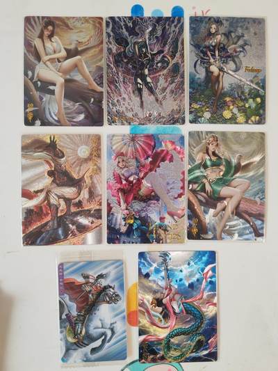 阳大大卡牌拍卖第110期（持续收拍品，周六晚上九点截拍，进群福利早知道） - 【捡漏必备】各家散卡8张