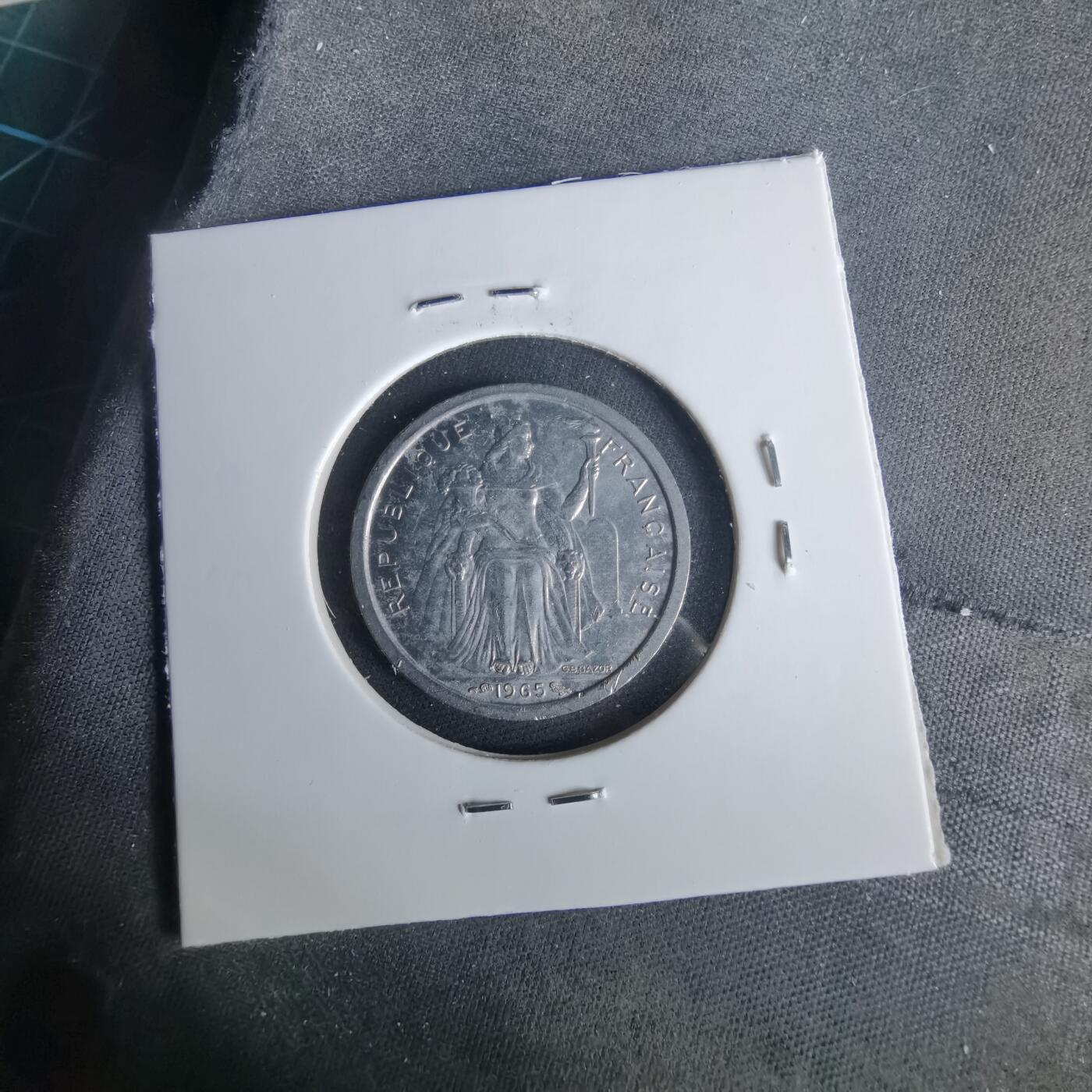 沼泽如烟--第1049场 法属波利尼西亚1965年1法郎