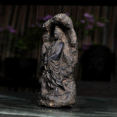 江南杂件场 - 普慈观音（火山泥）