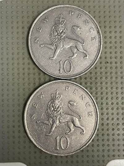 2026年第44场各国散币拍卖（总第194场） - 英国10便士大版2枚