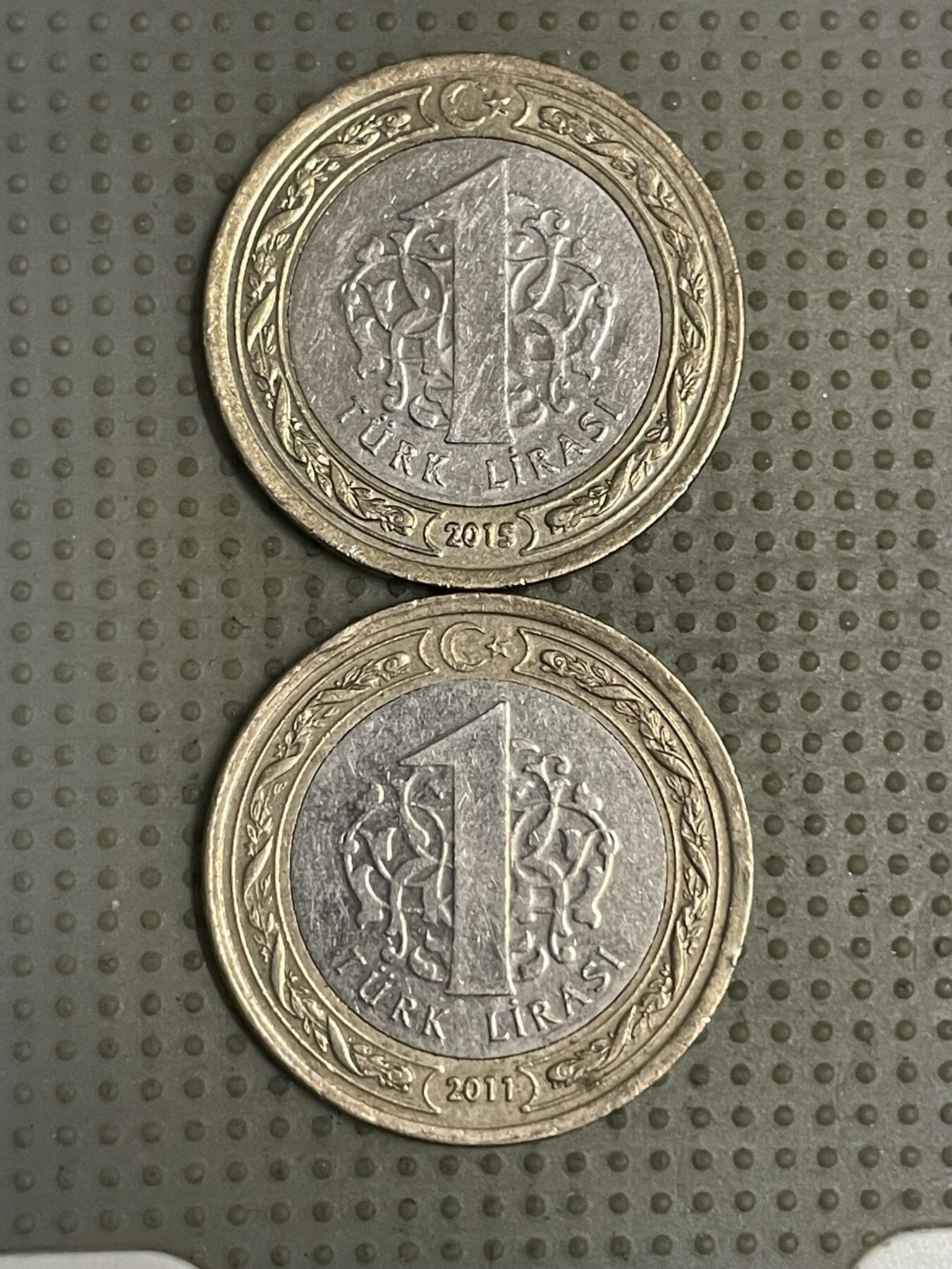 2026年第43场各国散币拍卖（总第193场） 土耳其1里拉2枚