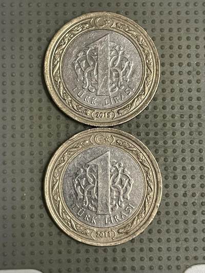 2026年第43场各国散币拍卖（总第193场） - 土耳其1里拉2枚