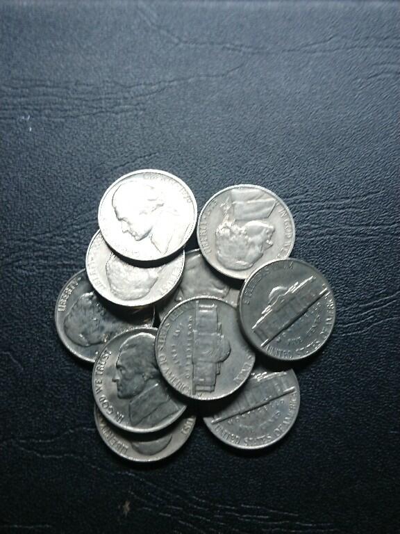 松南世界钱币——260409 美国5美分镍币10枚3