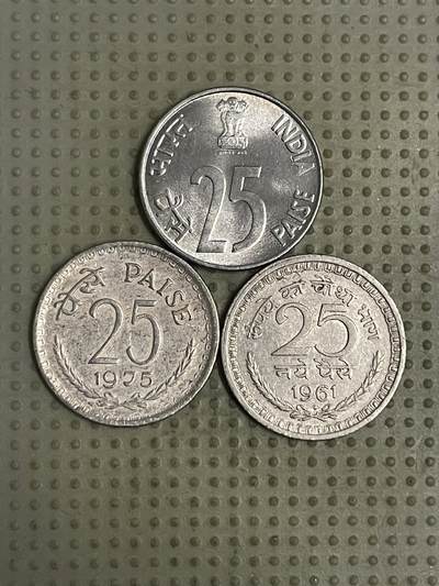 2026年第43场各国散币拍卖（总第193场） - 印度25派沙3枚