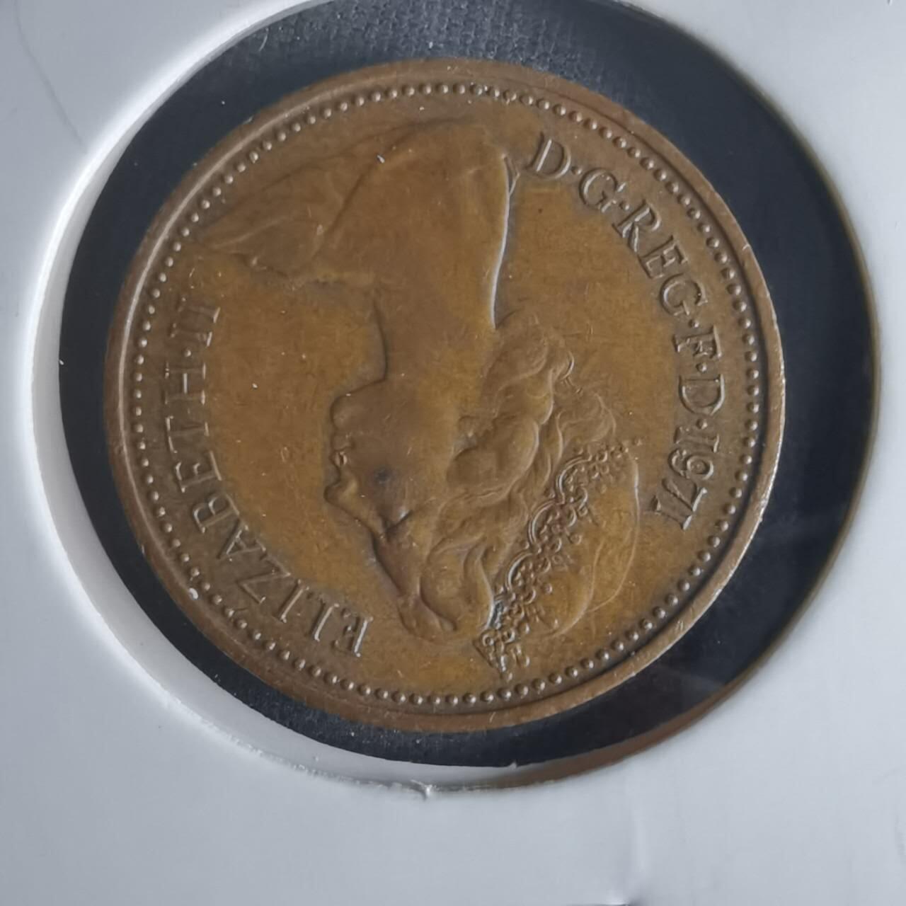 沼泽如烟--第1048场 英国1971年1便士