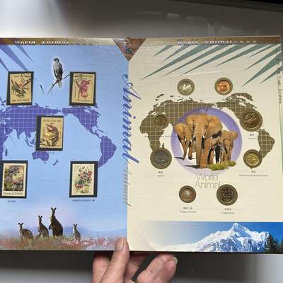🌹外币初藏🌹🐯2026年第41场   每周二四六晚8️⃣点 世界钱币 68国动物植物钱币珍藏册  未全部展示 册子厚重 不预留 拍完即发