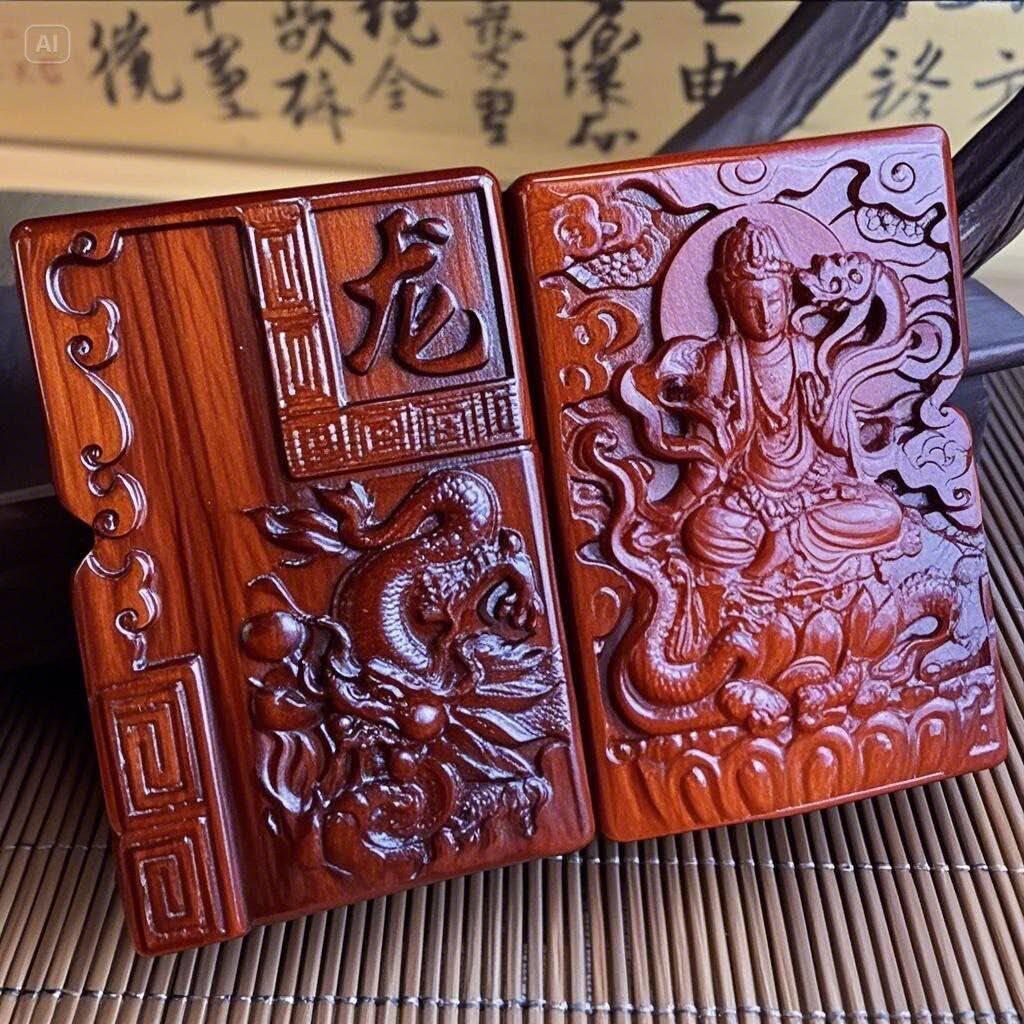 小叶紫檀十二生肖守护神煤油打火机（任选一种）