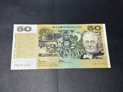 《外钞收藏家》第六百二十六期（精品场）（长期征集拍品、欢迎藏友们联系合作） - 澳大利亚纸币版50元 AU品相