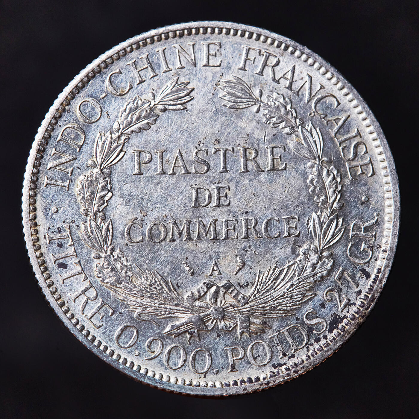 【俄甄集藏】满园春色-2026年(051)04-22星期三 晚 19:30 全场包邮 法属印度支那1903年A版1皮阿斯特坐洋大银币，原光品相，全脸难得