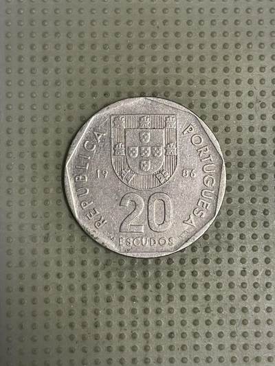 2026年第44场各国散币拍卖（总第194场） - 葡萄牙1986年20埃斯库多