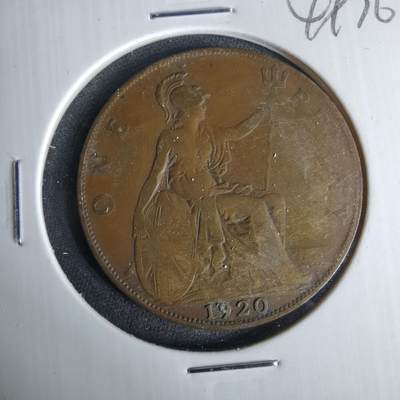 沼泽如烟--第1049场 - 英国1920年1便士