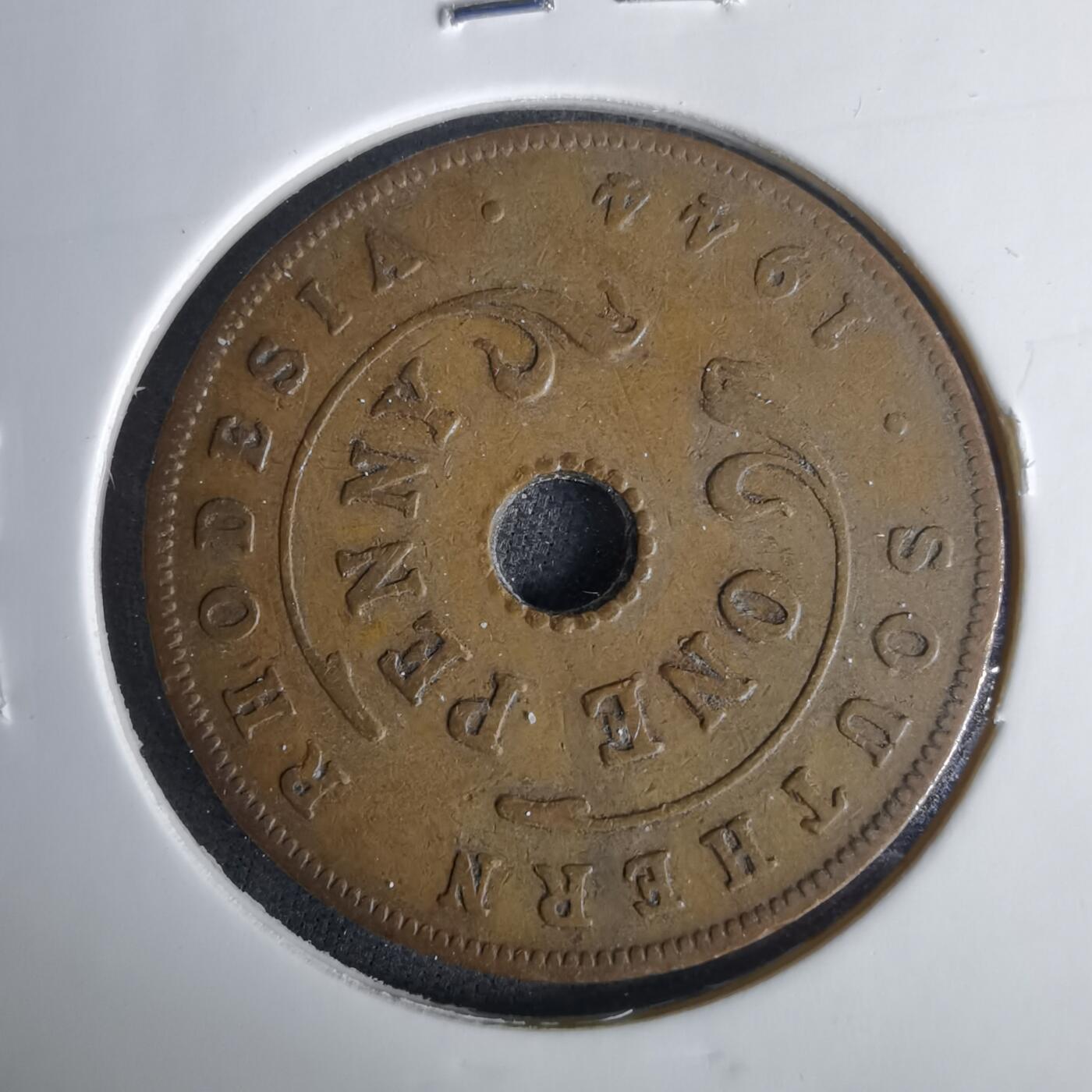 沼泽如烟--第1049场 罗德西亚1944年1便士