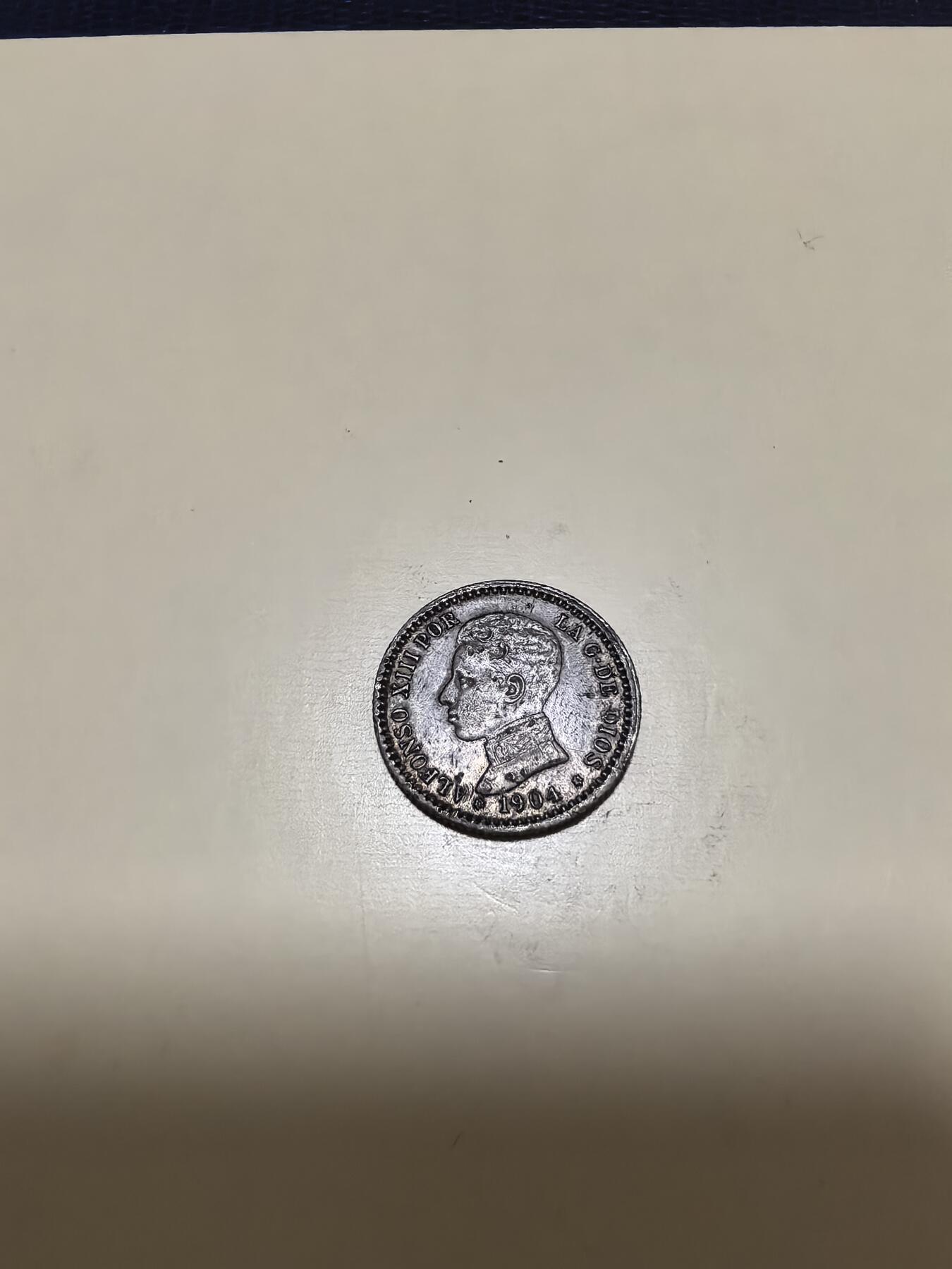 长老汇马年精选第十七场拍卖 1904西班牙阿方索十三世50分银币，2.5克835银（1）