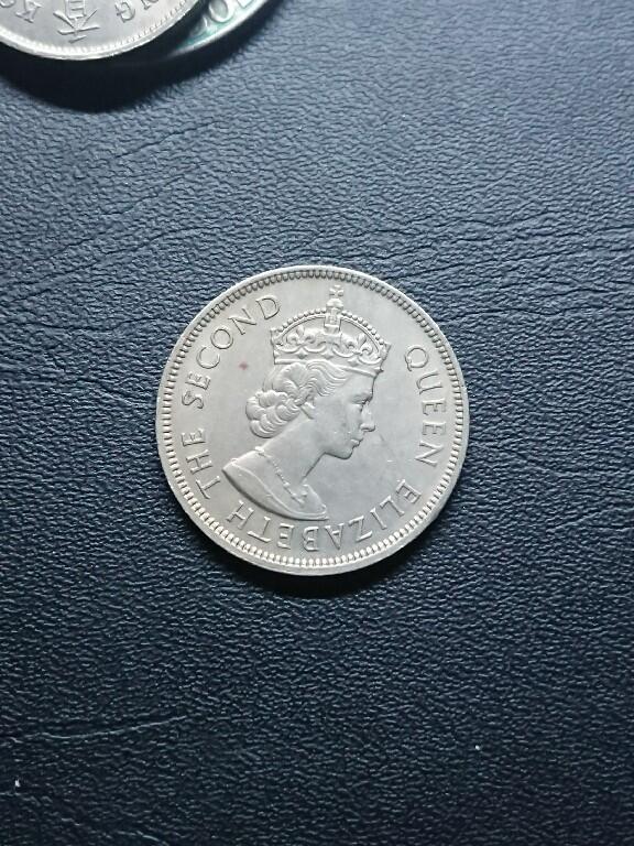 松南世界钱币——260409 香港壹圆1元大饼大镍币1