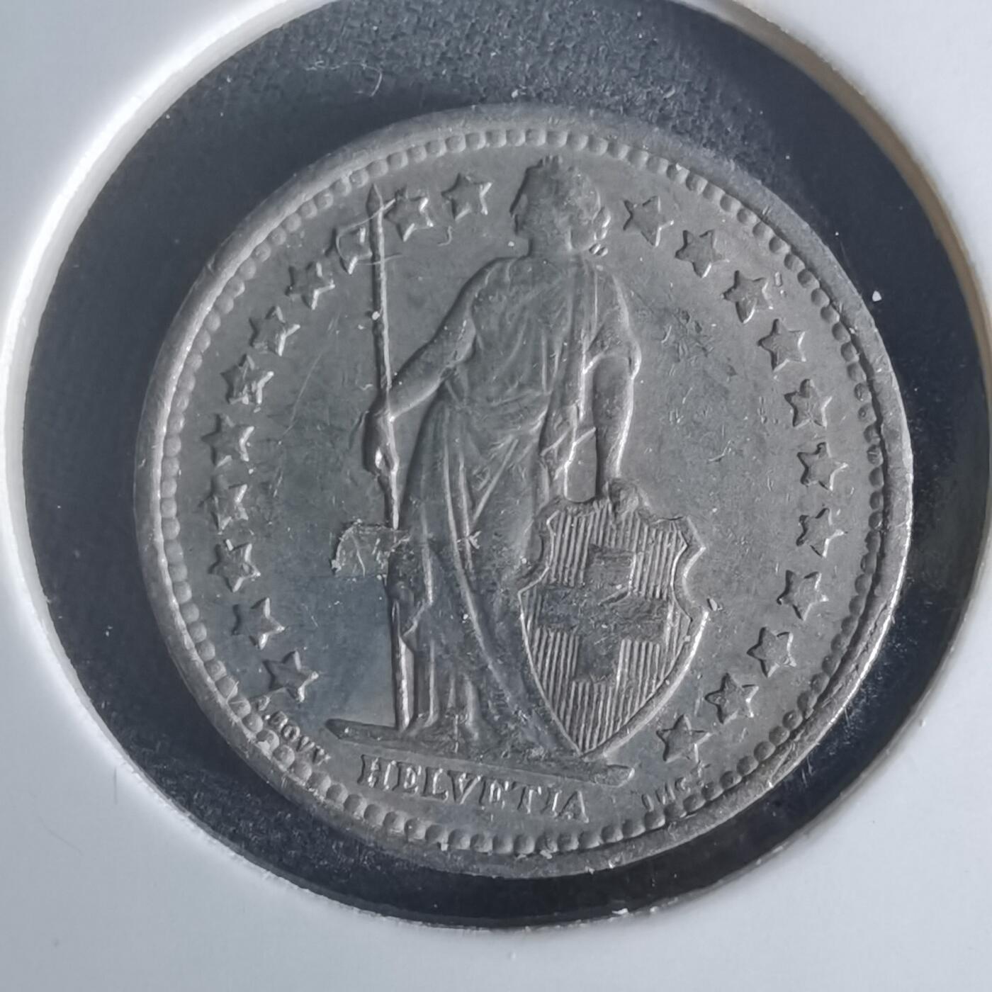 沼泽如烟--第1048场 瑞士1971年半法郎