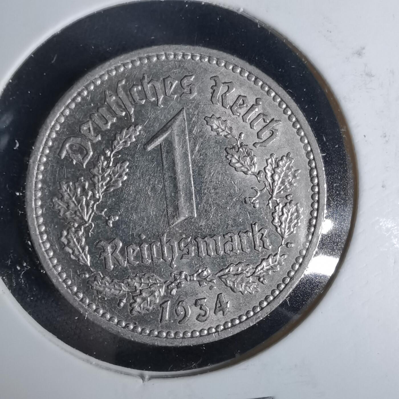 沼泽如烟--第1049场 德国1934年1马克