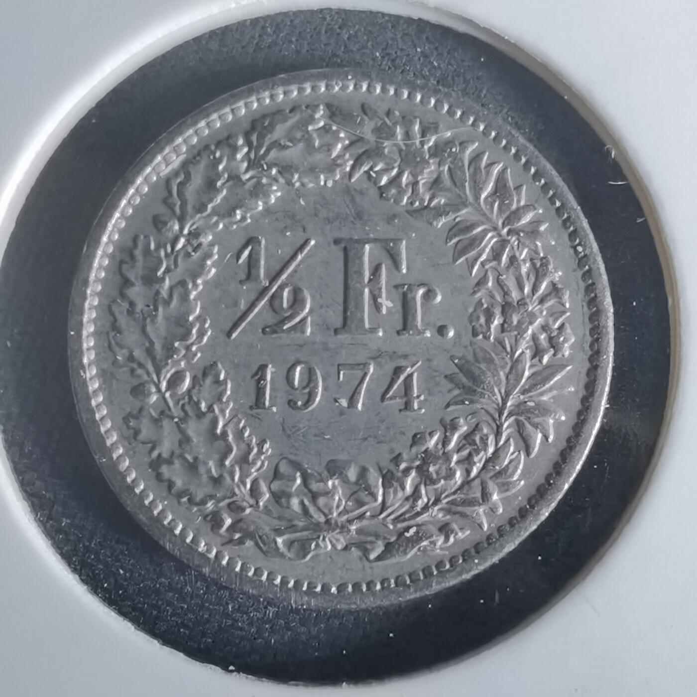 沼泽如烟--第1048场 瑞士1974年半法郎