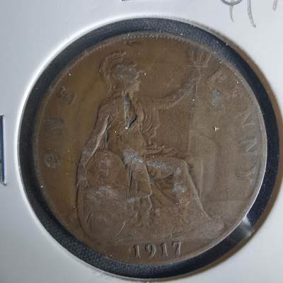 沼泽如烟--第1049场 - 英国1917年1便士