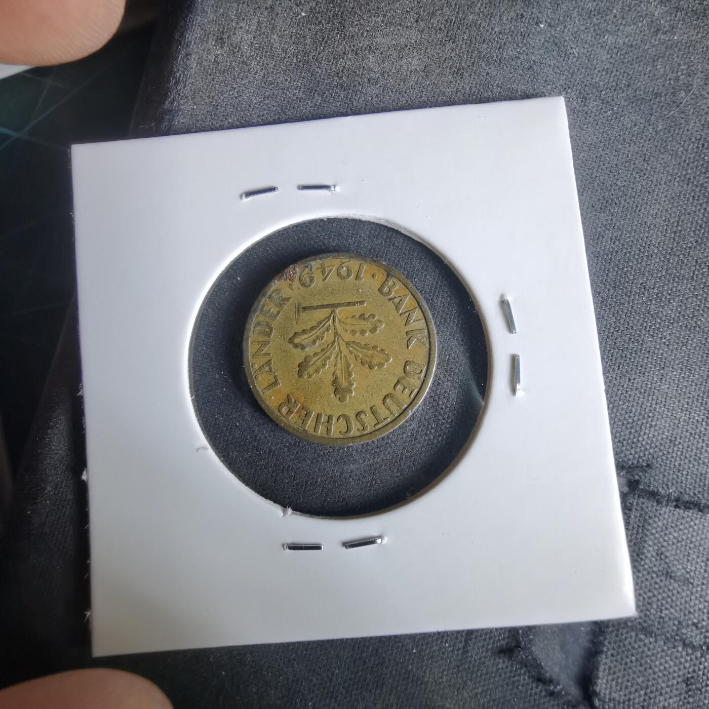 沼泽如烟--第1049场 德国1949年5芬尼银行版