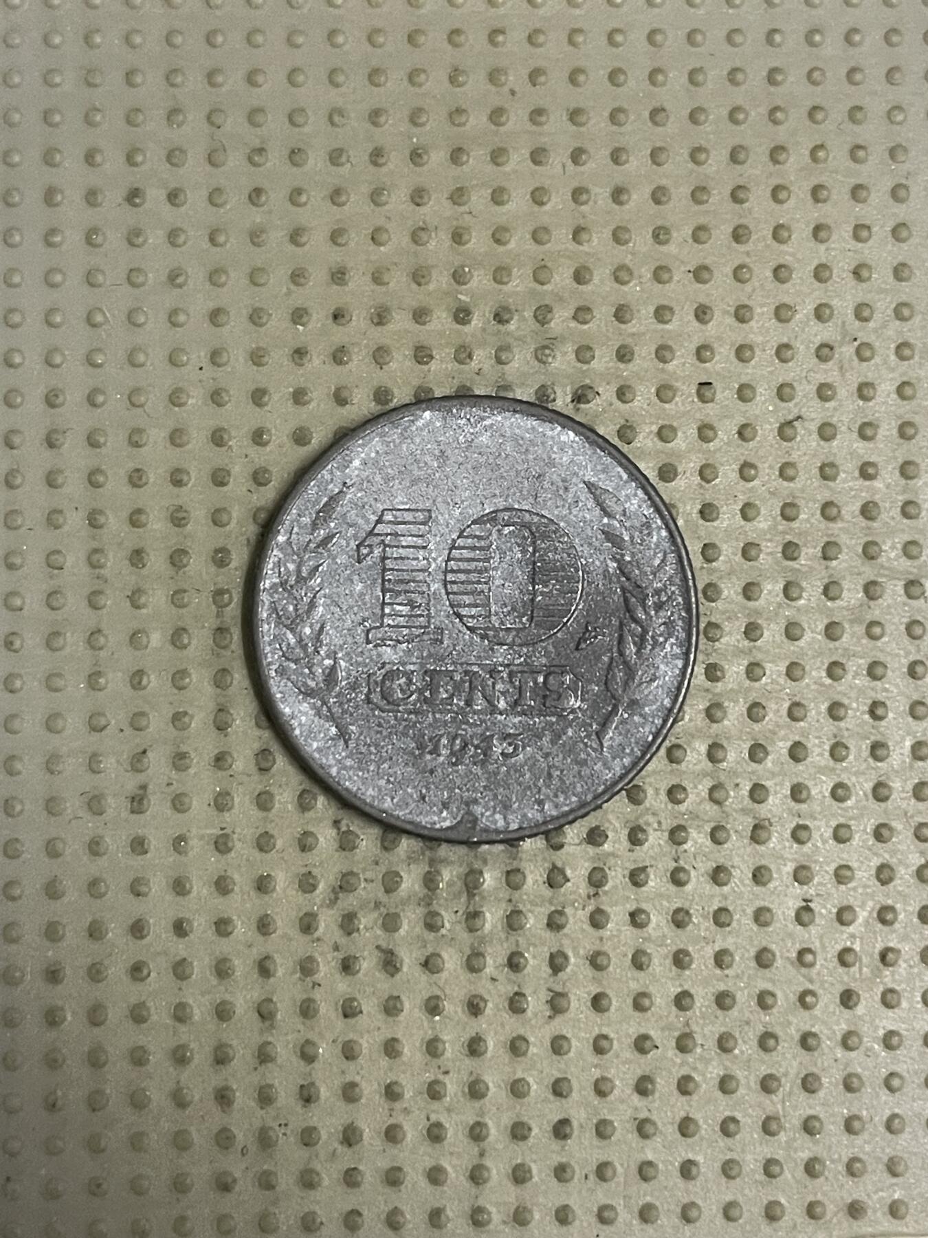 2026年第44场各国散币拍卖（总第194场） 荷兰1943年10分