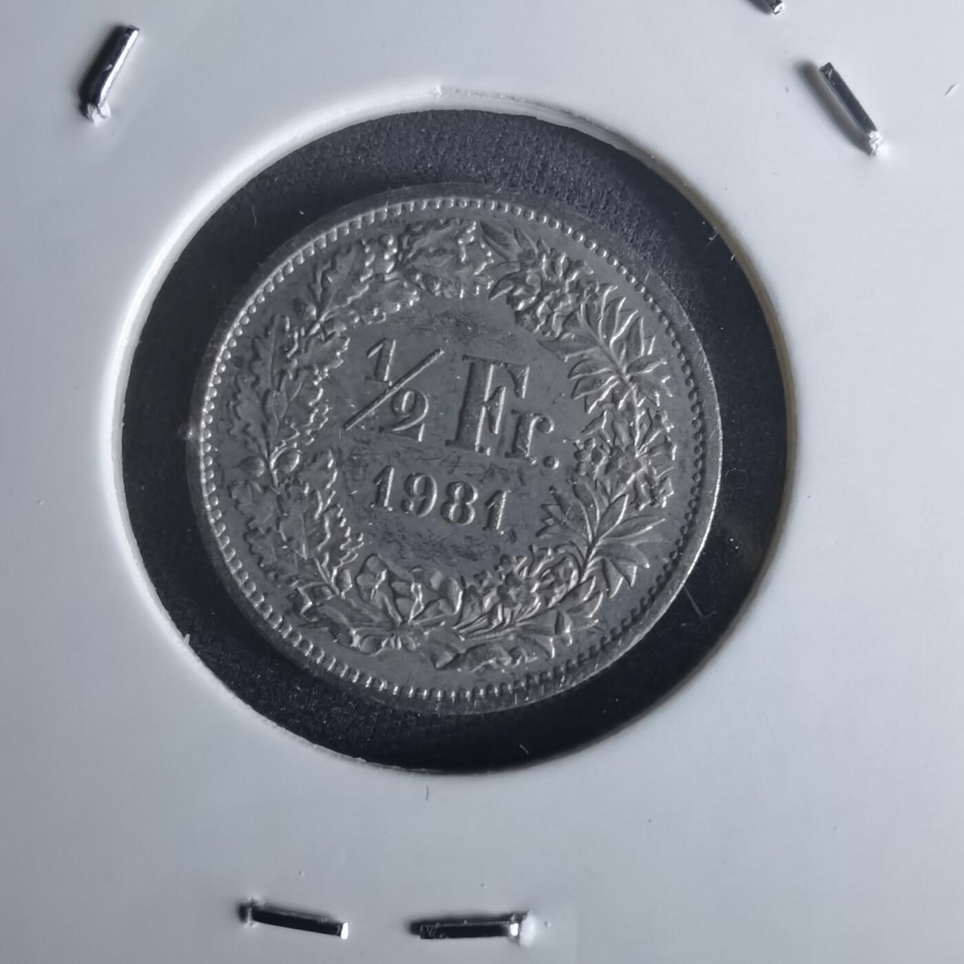 沼泽如烟--第1048场 瑞士1981年半法郎