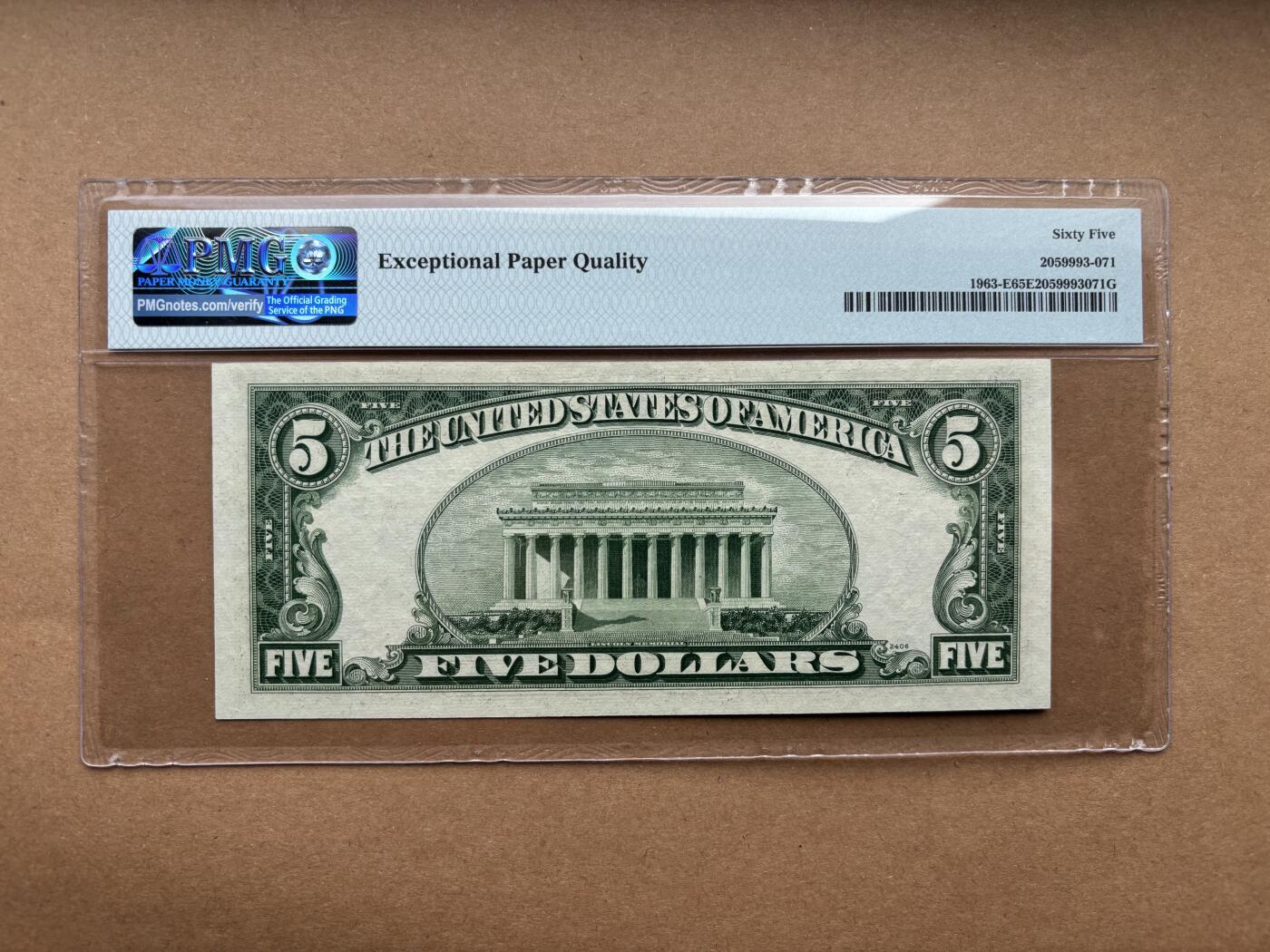 【礼羽收藏】🌏世界钱币拍卖第132期 1950B版 5美 PMG65E