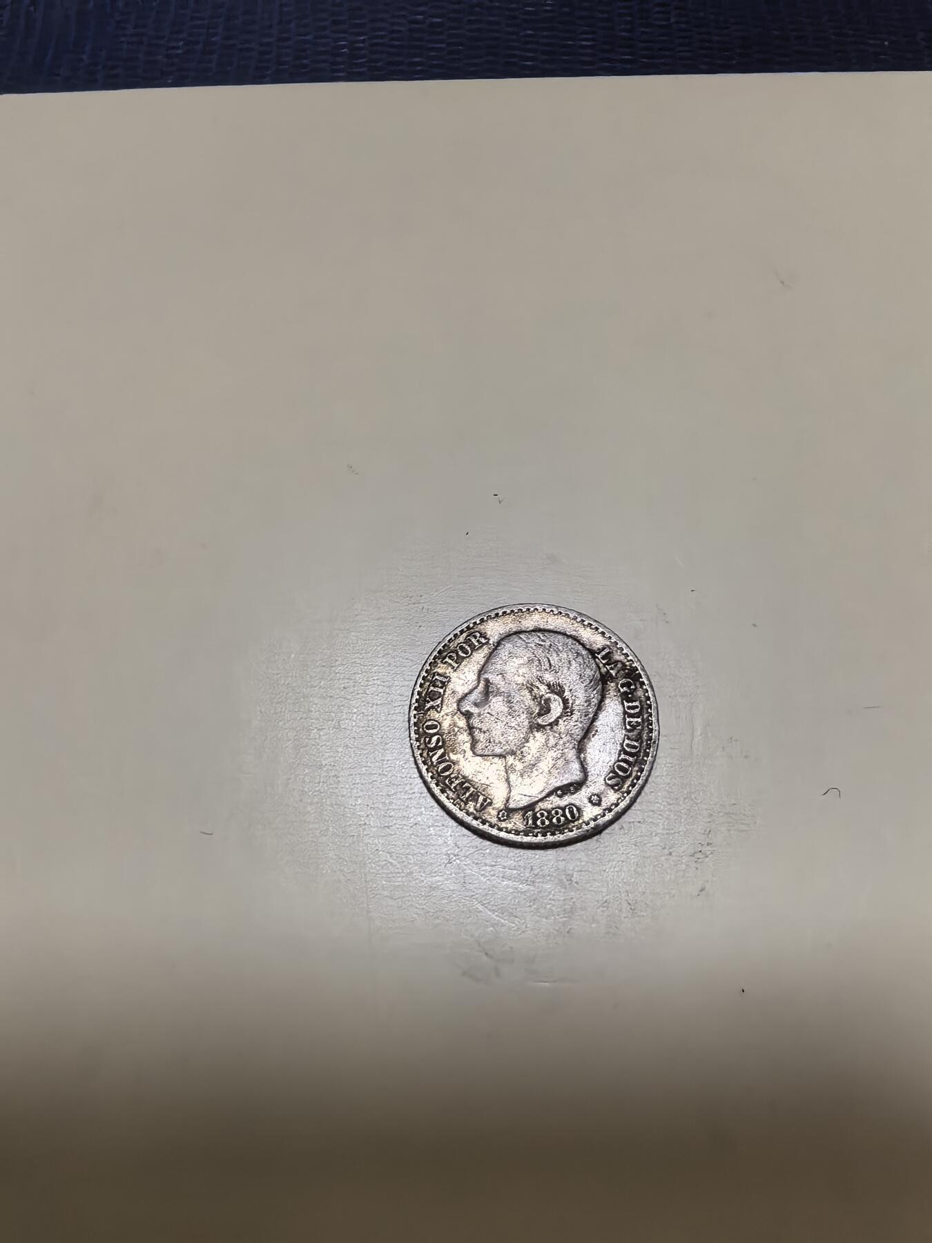 长老汇马年精选第十七场拍卖 1880西班牙阿方索十二世50分银币，2.5克835银（1）