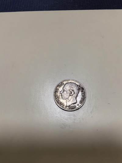 长老汇马年精选第十七场拍卖 - 1880西班牙阿方索十二世50分银币，2.5克835银（1）