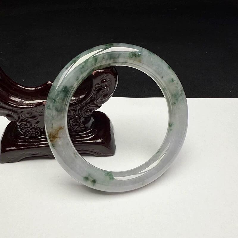 新品A货正品翡翠紫罗兰油青乌鸡果绿玉镯手串挂件