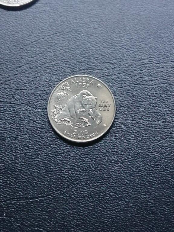 松南世界钱币——260409 美国25美分纪念币镍币2