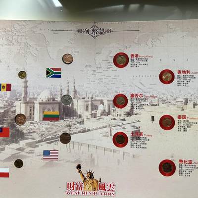 🌹外币初藏🌹🐯2026年第41场   每周二四六晚8️⃣点 世界钱币 财富风云58国钱币珍藏册 未全部展示 册子厚重不预留，拍完即发