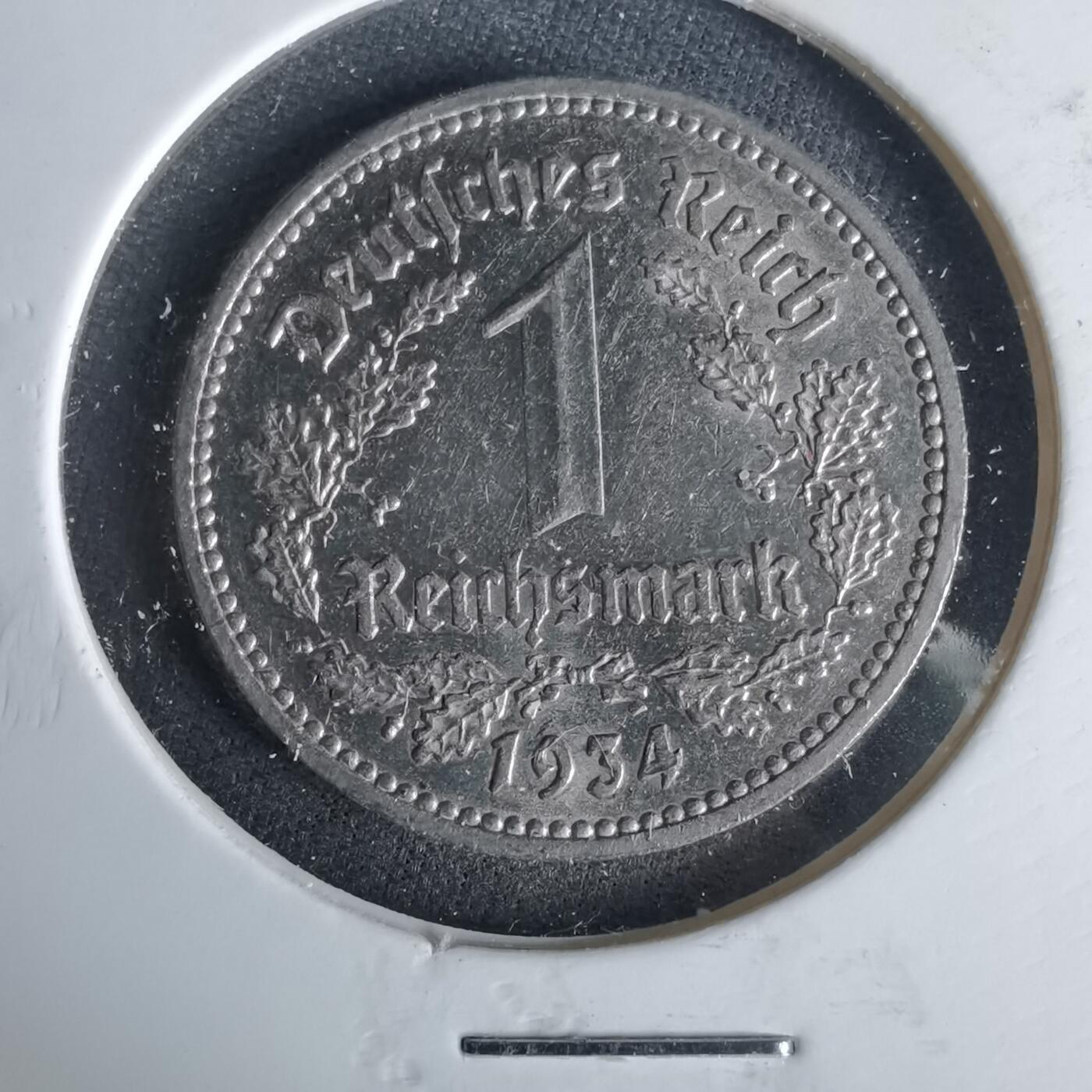 沼泽如烟--第1049场 德国1934年1马克