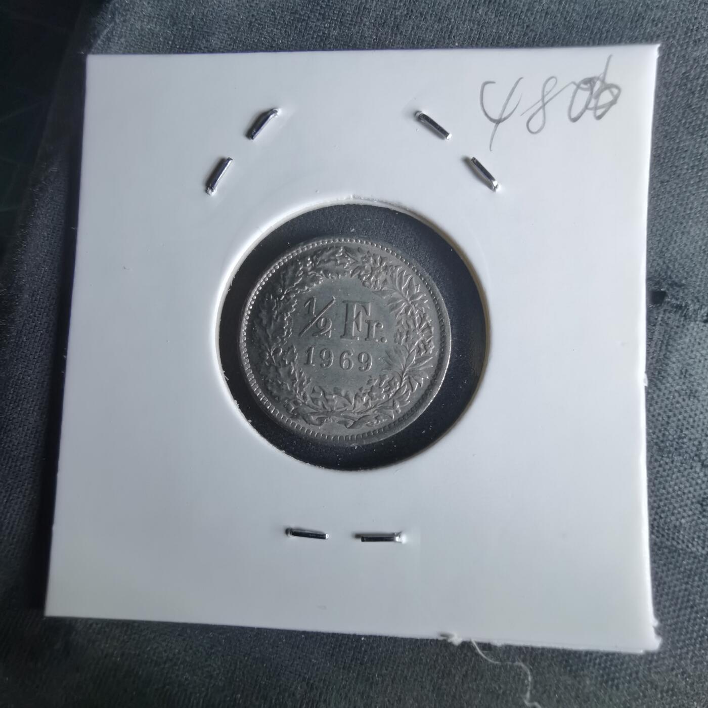 沼泽如烟--第1048场 瑞士1969年半法郎