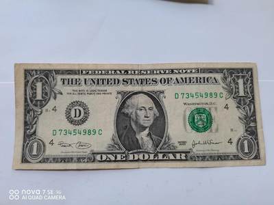 纸币 - 美国壹圆