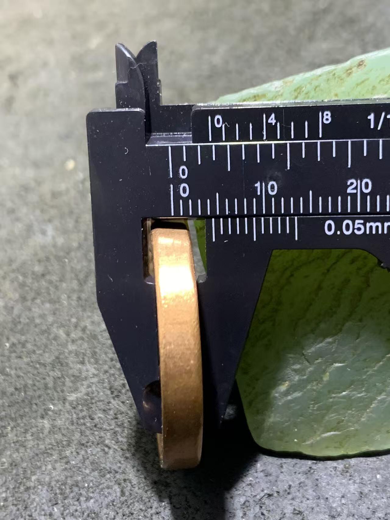 精美高精度紫铜九宫八卦护身牌一个