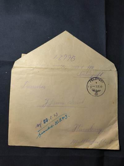 云宸嘉赏-勋臻佳藏四月精品甄选场次（低佣 一元一手） - 德意志第三帝国东线战场 国防军战地邮政 附带当时原品小花一朵