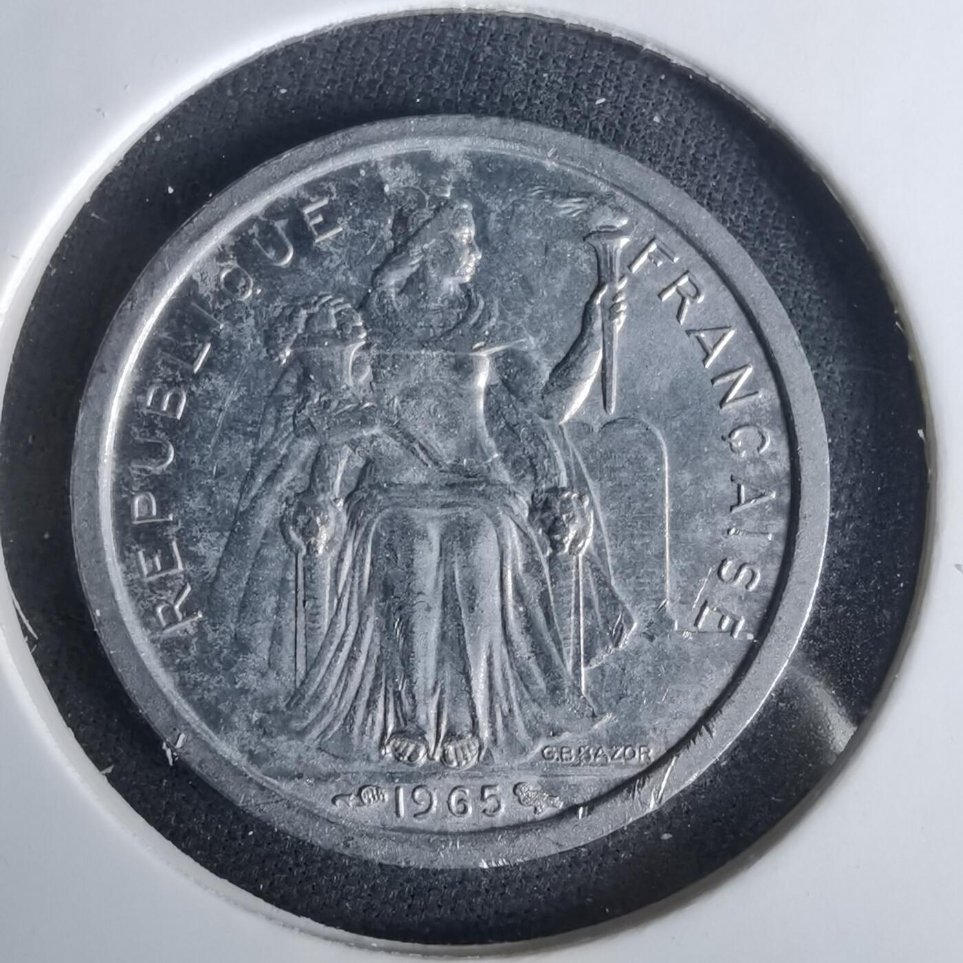 沼泽如烟--第1049场 法属波利尼西亚1965年1法郎