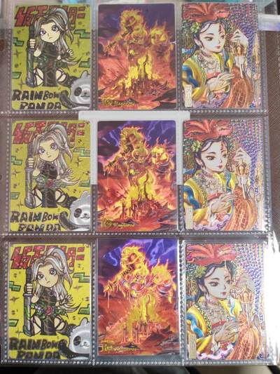 阳大大卡牌拍卖第109期（持续收拍品，周五晚上九点截拍，进群福利早知道） - 特卡三宫9张 折光粗闪 带卡页卡膜