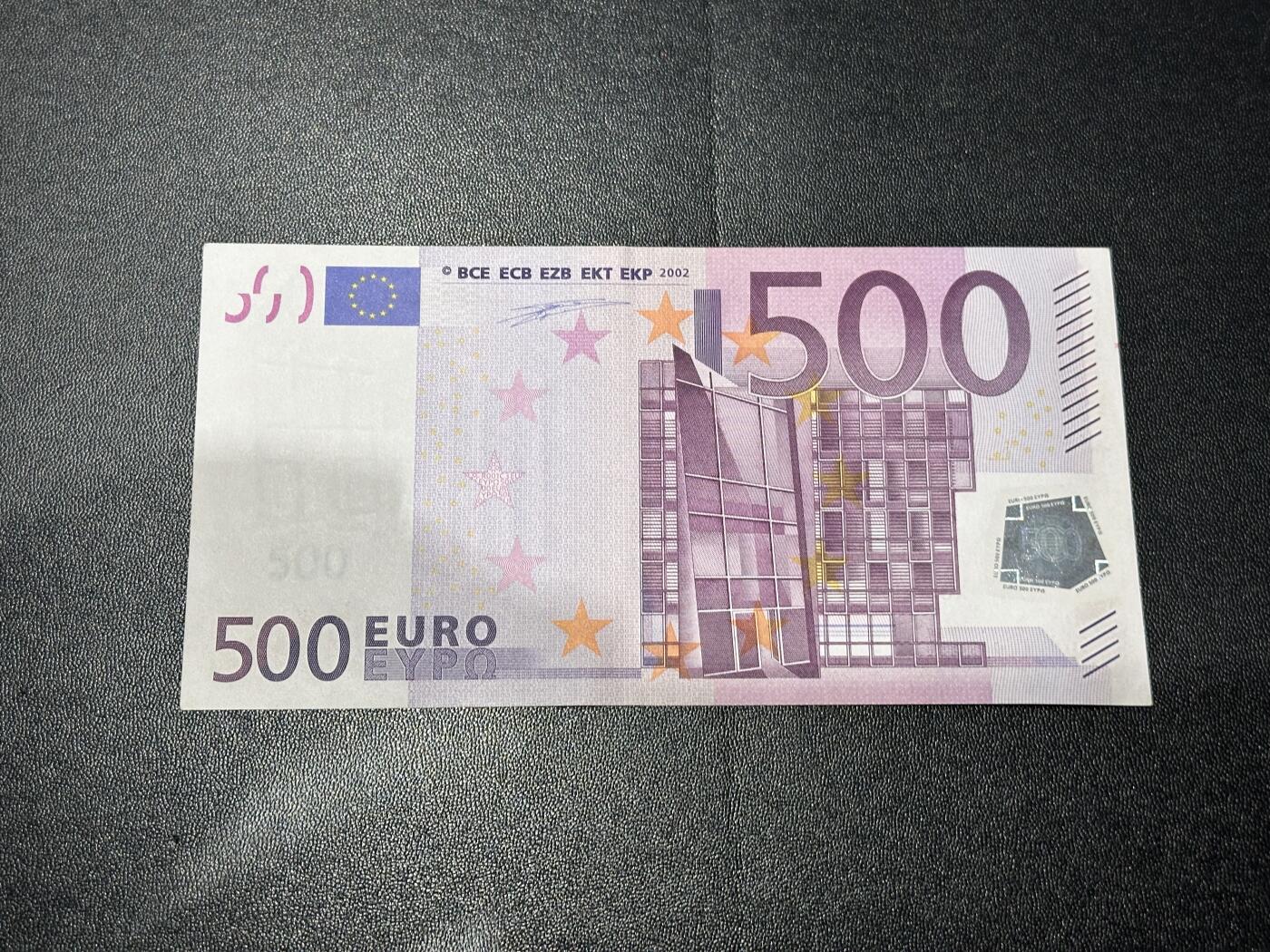 《外钞收藏家》第六百二十六期（精品场）（长期征集拍品、欢迎藏友们联系合作） 德国版一签500欧元 尾8 全新角不绝 品相如图