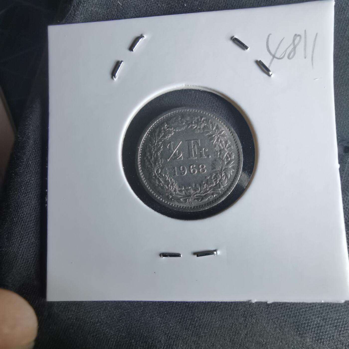 沼泽如烟--第1048场 瑞士1968年半法郎