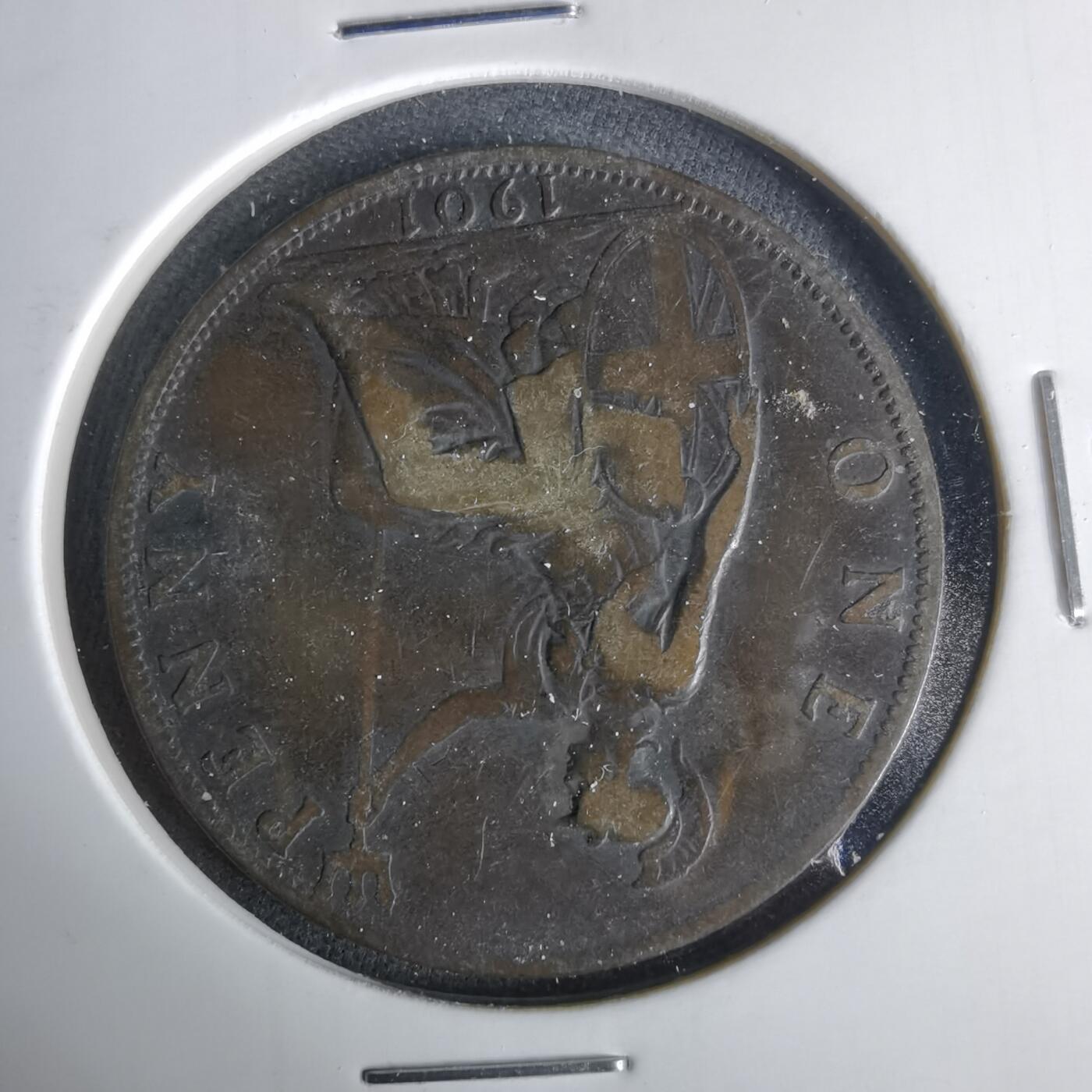 沼泽如烟--第1049场 英国1901年1便士