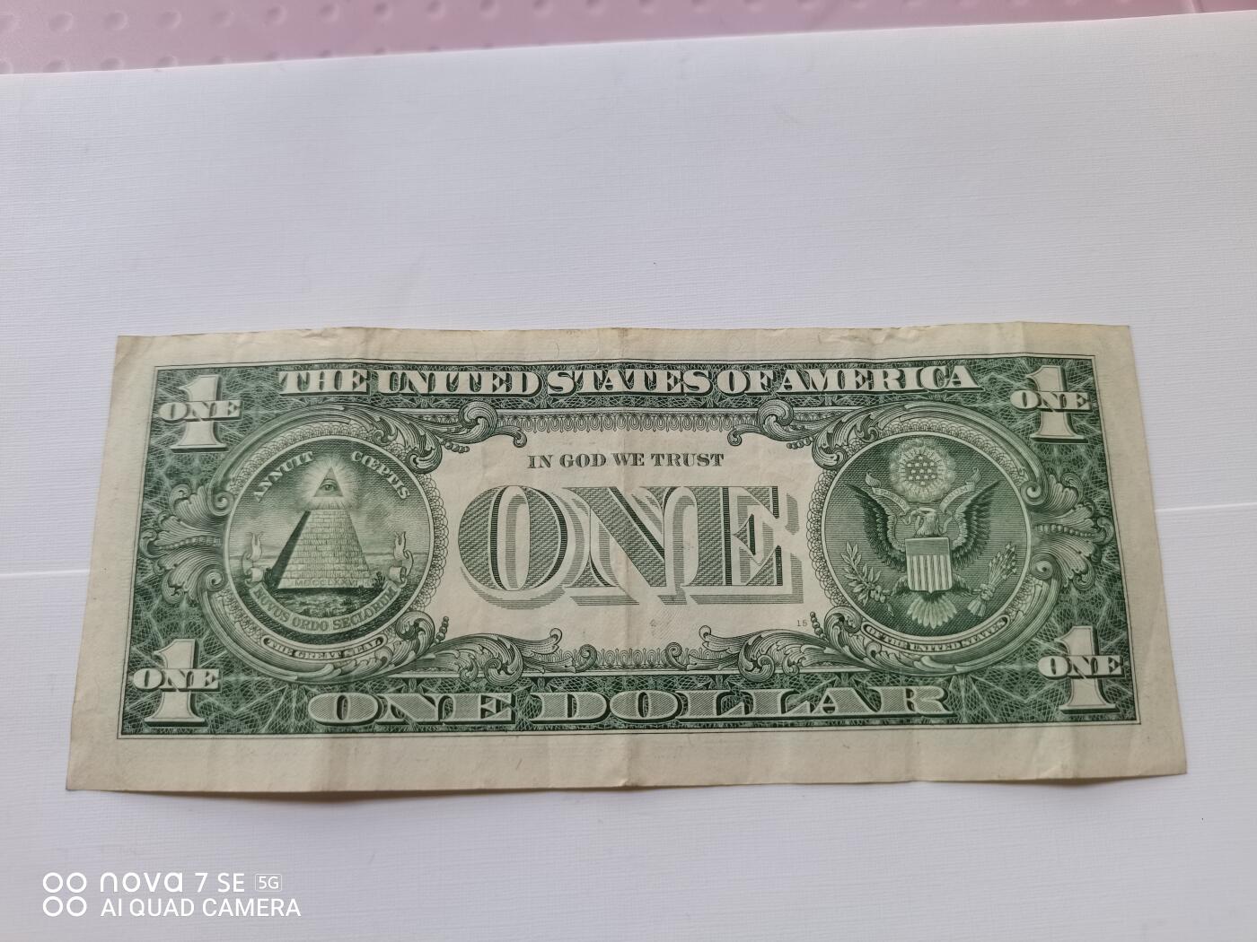 纸币 美国壹圆