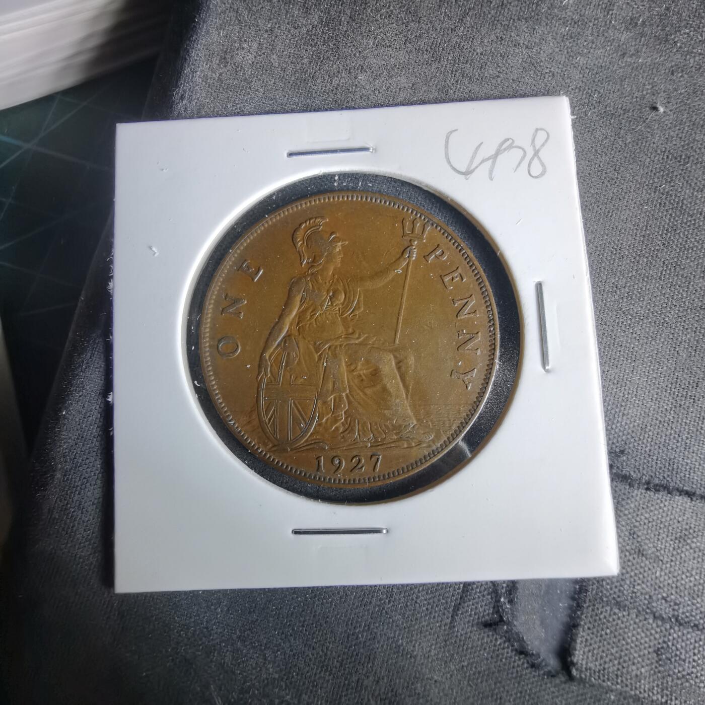 沼泽如烟--第1049场 英国1927年1便士