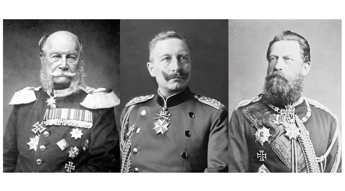 【艺术】德国艺术大章 三皇之年+鹰徽 高浮雕精制彩色超大镀金章 70MM 120克