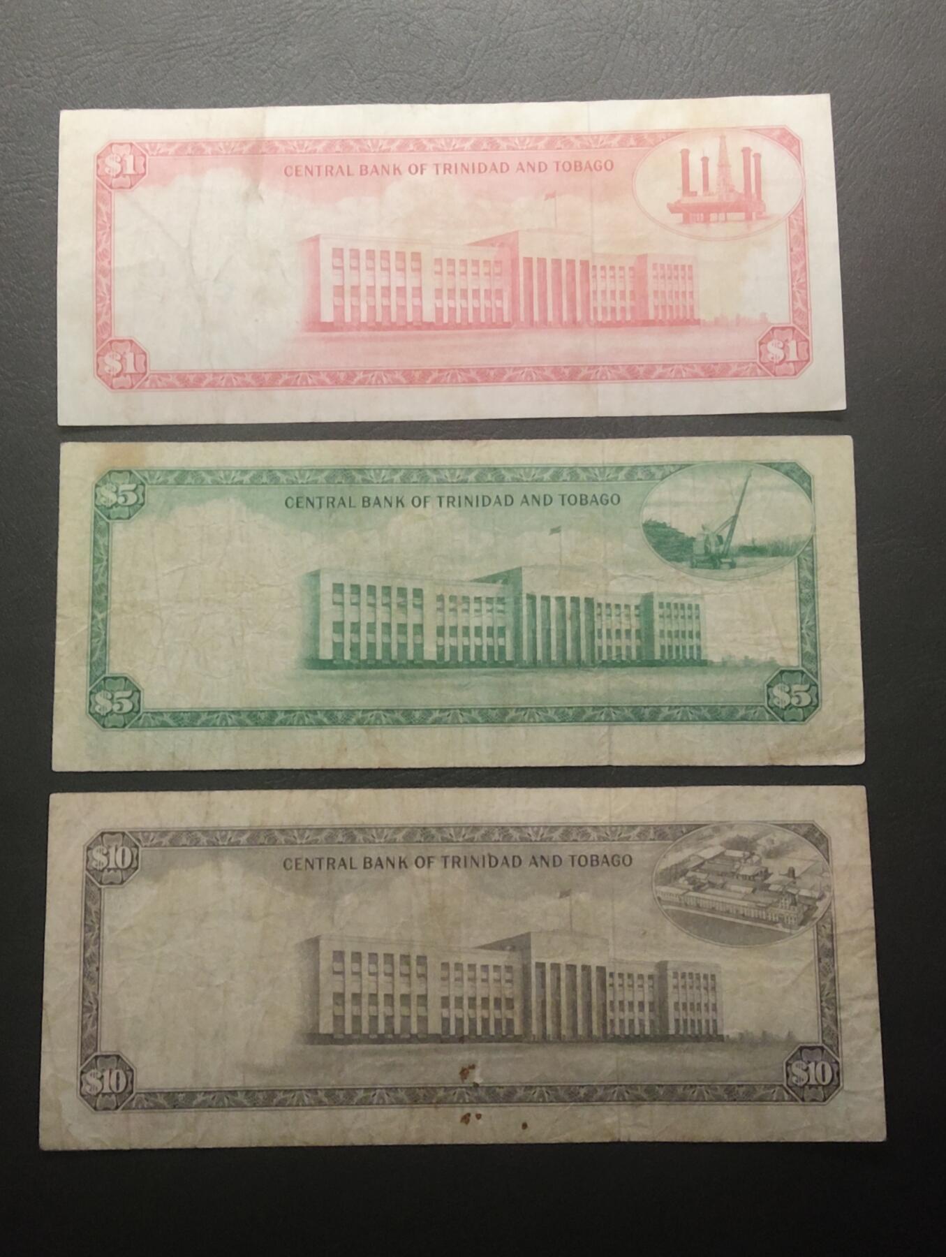 2026四月第二期，总第223期 特立尼达和多巴哥1977版1+5+10元流通好品XF/流通品相·